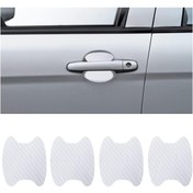 Resim kurt reklam Karbon Kapı Kolu Koruma Yapıştırma 4 Adet 