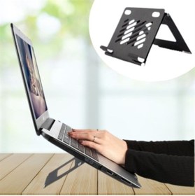 Resim Go İthalat Ayarlanabilir Metal Dizüstü Destek Tabanı Katlanabilir Taşınabilir Laptop Sehpası Standı (4462) 