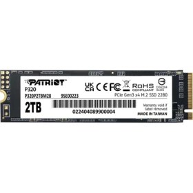 Resim Patriot Patrıot P320 2tb 3000/2200MB/S M2 Pcıe Gen3 Nvme SSD P320P2TBM28 