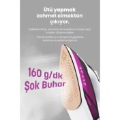 Resim Vals 2600 Watt Seramik Tabanlı Geniş Su Tanklı 160 gr Etkili Şok Buharlı Ütü 