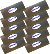 Resim REPLAX Rötuş Çeliği 4cmx9cm. Paslanmaz 10 Adet 