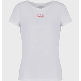 Resim Ea7 Bayan T Shirt 3dtt17 Tjkuz 1100 Beyaz 