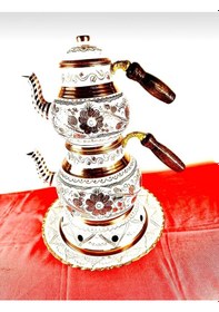 Resim Bakır Çaydanlık Orta Boy Bakır 