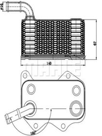 Resim BEHR Mahle Clc174000s Motor Yağ Soğutucu 