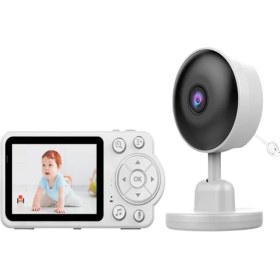 Resim HERŞEYBURDAMODA Sıcaklık Sensörlü Güvenli Bebek Kamerası Iki Yönlü Ses 