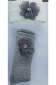 Resim ÖZKARDEŞLER BABY Bebek Diz Altı Çorap Ve Bandana Set 