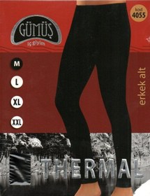 Resim Orijinal Erkek Termal Alt Içlik Siyah 