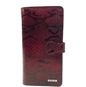 Resim Skarlet Hakiki Deri Unisex El Cüzdanı 