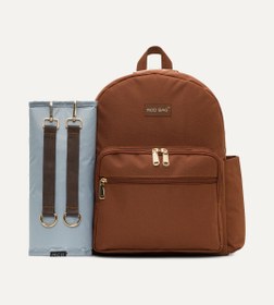 Resim Nata Kahverengi Gold Bebek Çantası 