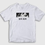 Resim Presmono Unisex Çocuk Beyaz Eyes Giyu Tomioka Anime Demon Slayer Kimetsu No Yaiba T-Shirt 