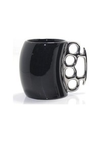 Resim Porselen Tasarımlı Kupa Bardak Siyah 