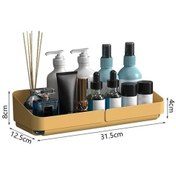 Resim Markingyes Sarı Plastik Banyo Rafı M Boy Duvara Monte Mutfak Depolama Köşe Rafı Tıraş Makinesi Yedek Başlığı 9evaıj 