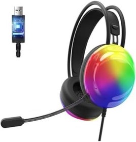 Resim LENOVO Thinkplus G30B Siyah RGB Oyuncu Kulaklığı,Gaming,7.1 Surround,Işıklı,Kulak Üstü Kulaklık 