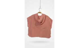 Resim Snowed Store %100 Organik Pamuk Müslin Krem Renk Panço/kaftan/bornoz - Nefes Alan Yumuşak Doku 
