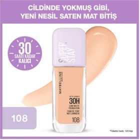 Resim MAYBELLİNE NEW YORK SUPERSTAY LUMİ MATTE FOUNDATİON 108 