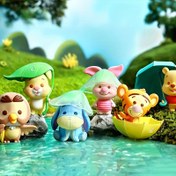 Resim Winnie the Pooh Yağmurlu Mevsim Görmeyen Kutu - PVC Toplu Figür, Pooh, Tigger, Piglet ve Eeyore ile İdeal Sevgililer Günü Hediye Seti, Hayranlar için Hediye|Canlı Toplu|Dayanıklı PVC Malzeme 