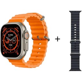 Resim Basriko VOROBELA Gs8+ Ultra Watch8 Ultra 49mm Vidalı (2.02) Siri Nfc Gps Turuncu 