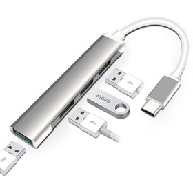 Resim Ocado Type-c 4 Girişli Usb Çoğaltıcı Type-c To Usb Hub 4 Ports 