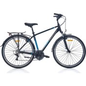 Resim Peugeot T16 Erkek Şehir Bisikleti 490H V 28 Jant 21 Vites Tourney Siyah Mavi YS728 