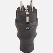 Resim Mono Topraklı Erkek Fiş(Düz) Kauçuk Siyah Fiş 