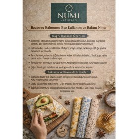 Resim Balmumu Ekmek Saklama Torbası 40X40 cm Büyük Boy - Doğal & Nefes Alan Bez Torba 