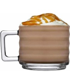 Resim Paşabahçe 55833 Bricks 4'lü Çay-Kahve Kupası 250 cc 