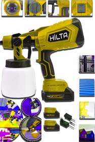 Resim Hilta Power Alman 798V 30Ah Çift Akülü Boya Ilç Dezenfektan Püskürtme Makinesi Şarjlı Akülü Sprey Boya Tabancası 