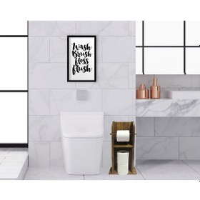 Resim Bk Home Doğal Masif Ahşap Tuvalet Kağıtlığı Ve Dekoratif Ahşap Si (551052403) 