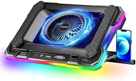 Resim Classone GT100 Gaming Laptop Sogutucu 2200RPM, Rgb Işıklı, LED Display Notebook soğutucu stand 
