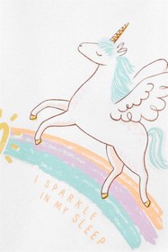 Resim Carter's Carters Kız Bebek Unicorn Desenli 4'lü Pijama Takımı 