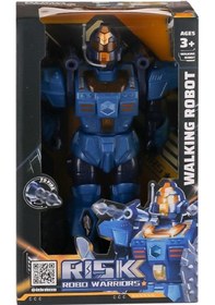 Resim Ctoys Işıklı Sesli Ve Roket Atan Savaşçı Mavi Robot 6051 Robot 