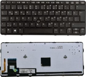 Resim HP EliteBook 720 G1/720 G2/725 G1/725 G2 828 G1 G2 820 G1/820 G2 Klavye Siyah TR - Işıklı (Çerçeveli) 735502-141 