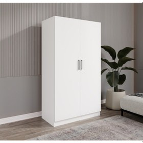 Resim Şipal 2 Kapılı Beyaz Elbise Dolabı 