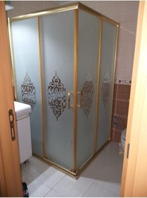 Resim DUSAKS Osmanlı Desenli Kumlamalı Duşakabin H190 