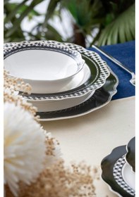 Resim Acar Adena 6 Kişilik 24 Parça Yemek Takımı Renkli 