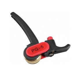 Resim Willowhaven Siyah Kırmızı Manuel Kabuk Soyma Makinesi Değiştirilebilir Bıçaklı Tel Soyucu 