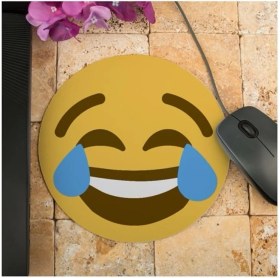 Resim Gülen Surat Emoji Tasarımlı Mousepad - Mouse Pad - Fare Altlığı 