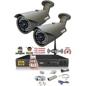 Resim IDS DS-2073HD-SET2-NOHDD 2 Kameralı 1080P Full HD 5 MP Sony Lensli Kamera Seti - 2073 