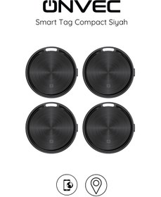 Resim ONVEC Compact Tag Apple Find My Destekli Akıllı Takip Cihazı AirTag – 4’lü Set 
