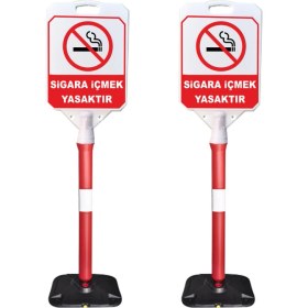 Resim ReklamEdiyoruz Sigara Içmek Yasaktır Uyarı Dubası 2'li 