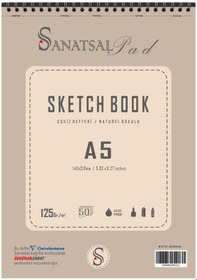 Resim Sanatsal Pad Sketchbook Eskiz Defteri A5 125gr 50 Yaprak Spiralli 