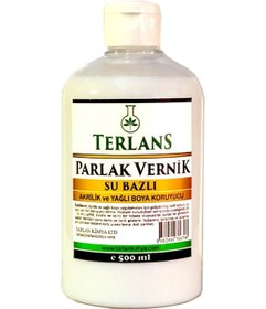 Resim Terlans Su Bazlı Parlak Vernik 500 Ml (Akrilik Ve Yağlı Boya) 