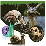 Resim Novahub Salyangoz Kafatası Heykel Bahçe Heykeli Salyangoz Heykelcik İskelet Salyangoz Reçine El Sanatları Gotik Dekorasyon Ev Dekorasyon Süsler C C 