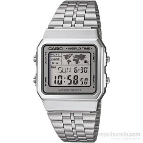 Resim Casio A500WA-7DF Digital Erkek Kol Saati 