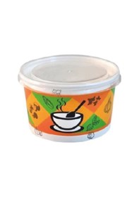 Resim 12 Oz Çorba Kasesi + Kapak - 500 Adet Çok Renkli 