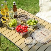 Resim Katlanabilir Kase, Taşınabilir Seyahat Dış Mekan Katlanır Sofra Takımı, Taşınabilir Tabak, Anında Noodle Kahve Fincanı, Kesme Tahtası, Yeniden Kullanılabilir Kamp Sofrası, Açık Hava Sofra Takımı 