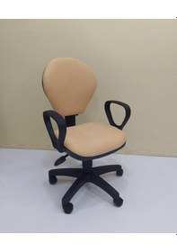 Resim Bengimobilya Çalışma Masası Koltuğu Amartsörlü Metal Transmisyonlu Krem 