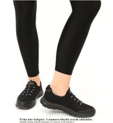 Resim WALKWAY DAR KALIP Siyah Fileli Hafif Esnek Kadın Spor Ayakkabı Flexible G 