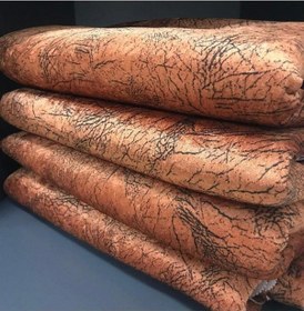 Resim Tekstilsa Koltuk Çekyat Örtüsü Kiremit Damar Desenli Parlak Kaymaz Taban Süngerli Üst Kumaş Kadife Süngerliukçekyatörtüdama 