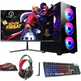 Resim Ramtech DG-i5-900 PLUS i5-9400F 16 GB 480 GB SSD 4 GB GT740 24" Dos Masaüstü Bilgisayar 